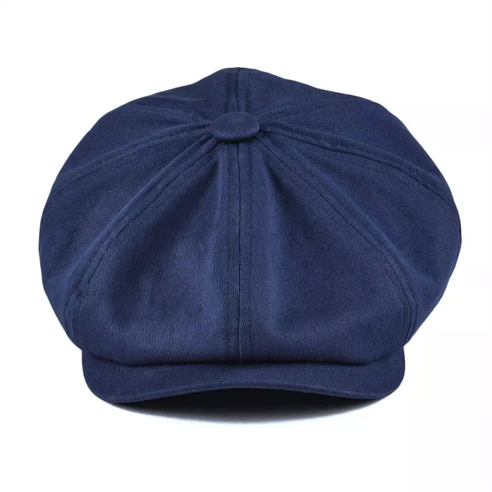 Cotton Twill Eight-Panel Newsboy Cap — Aluvema
