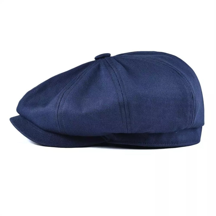Cotton Twill Eight-Panel Newsboy Cap — Aluvema