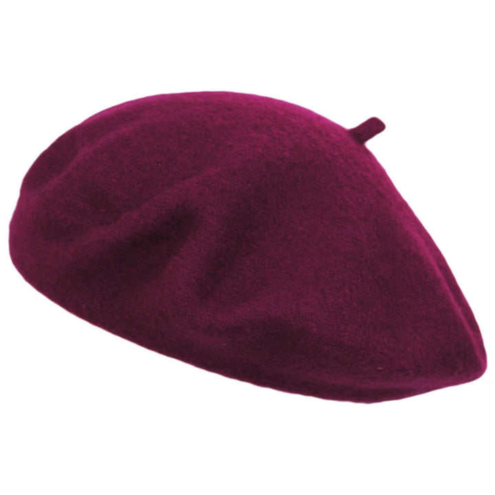 Classic Wool Beret in Raspberry | Aluvema