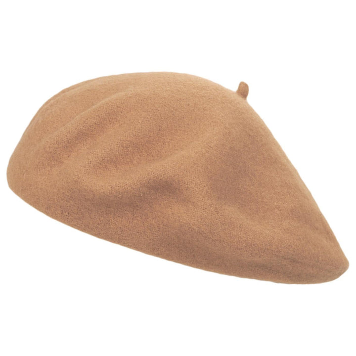 Classic Wool Beret in Camel | Aluvema