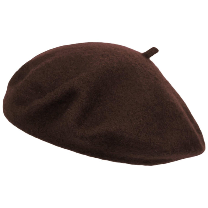 Classic Wool Beret in Brown | Aluvema