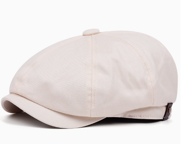 Cotton Twill Eight-Panel Newsboy Cap