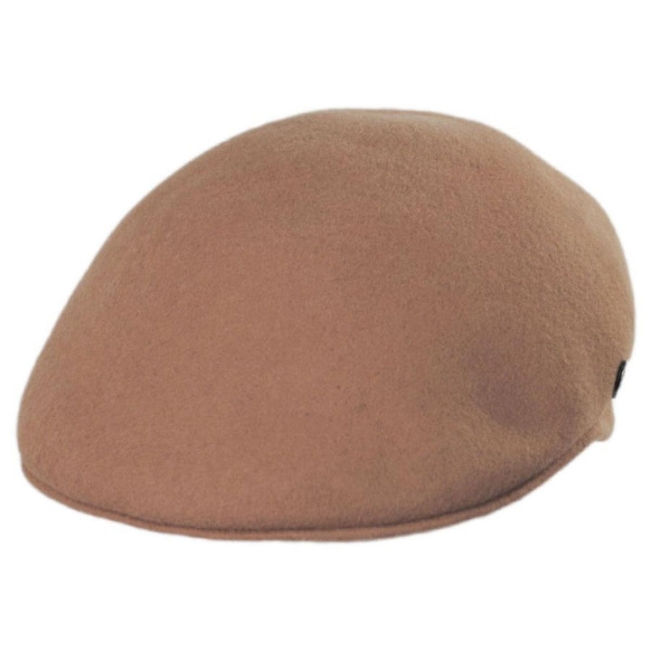 Men's Structured Wool Flat Cap in British Tan | Aluvema