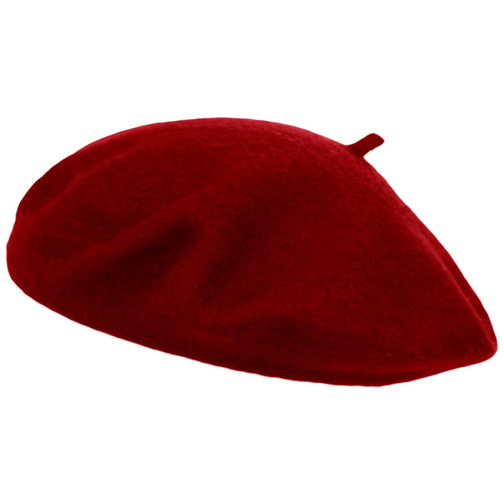 Classic Wool Beret in Red | Aluvema