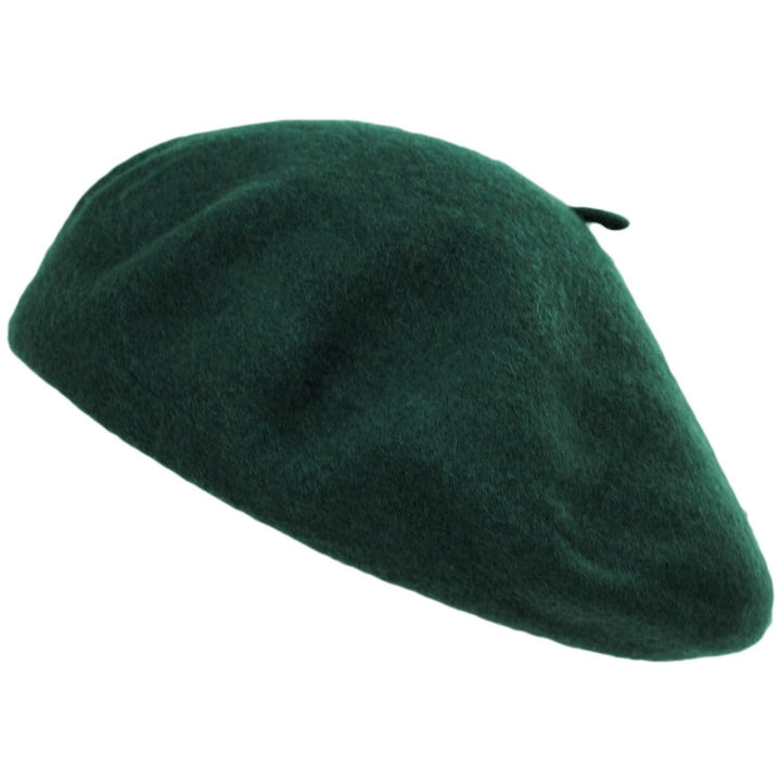 Classic Wool Beret in Dark Green | Aluvema
