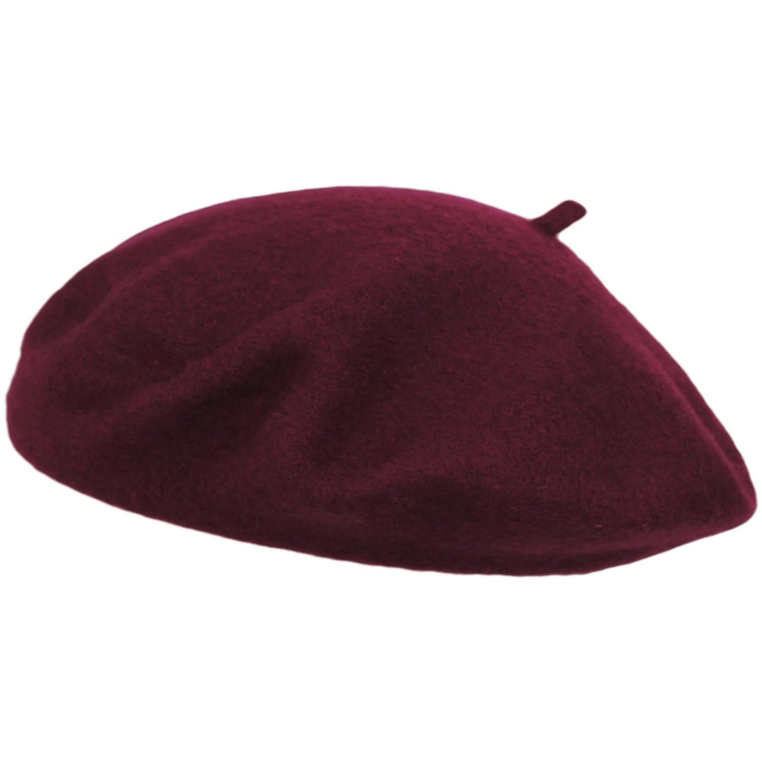 Classic Wool Beret in Wine | Aluvema